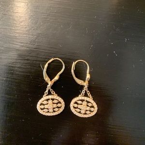 Gabrielle & Co diamond and 14 kt gold earrings